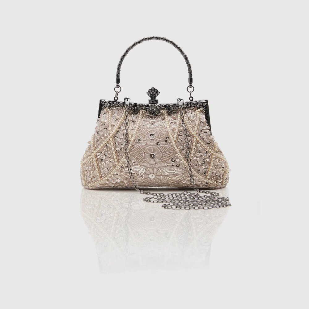 Babeyond Vintage Flapper Beaded Clutch